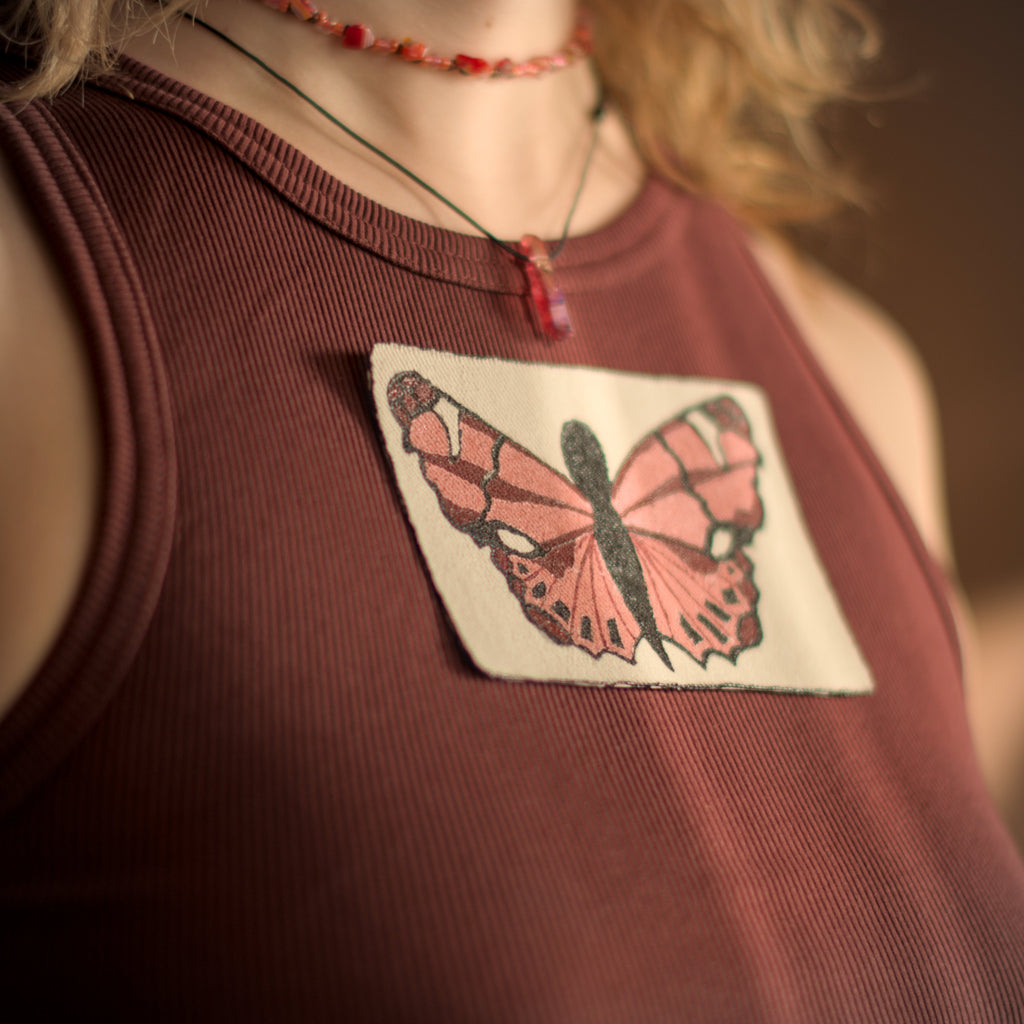 aesthetic clothing customization butterfly iron on