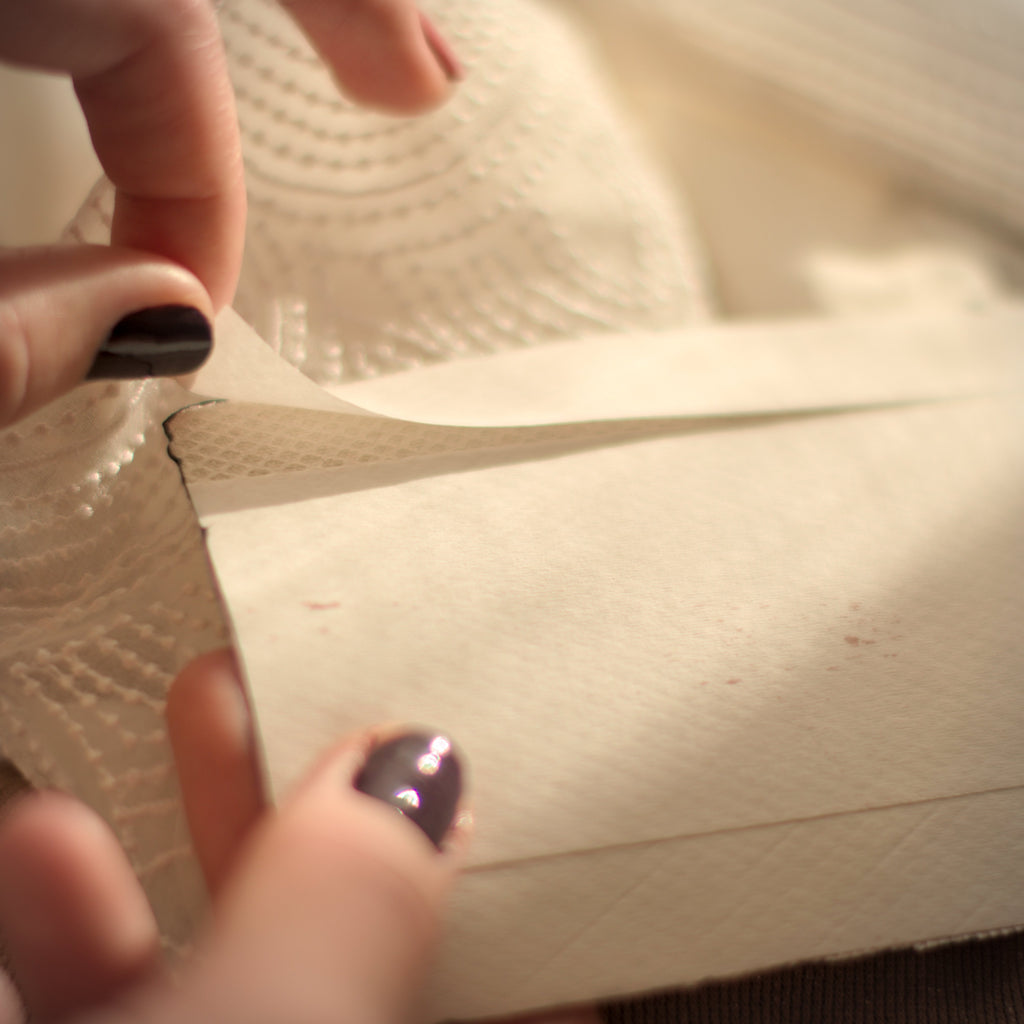 heat seal backing on butterfly iron on patch