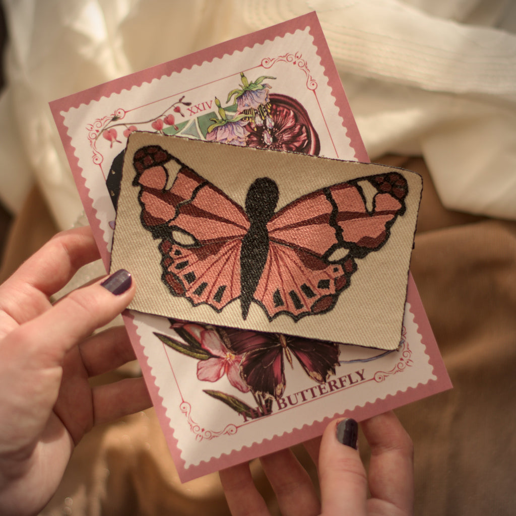 colorful butterfly patch with gift card